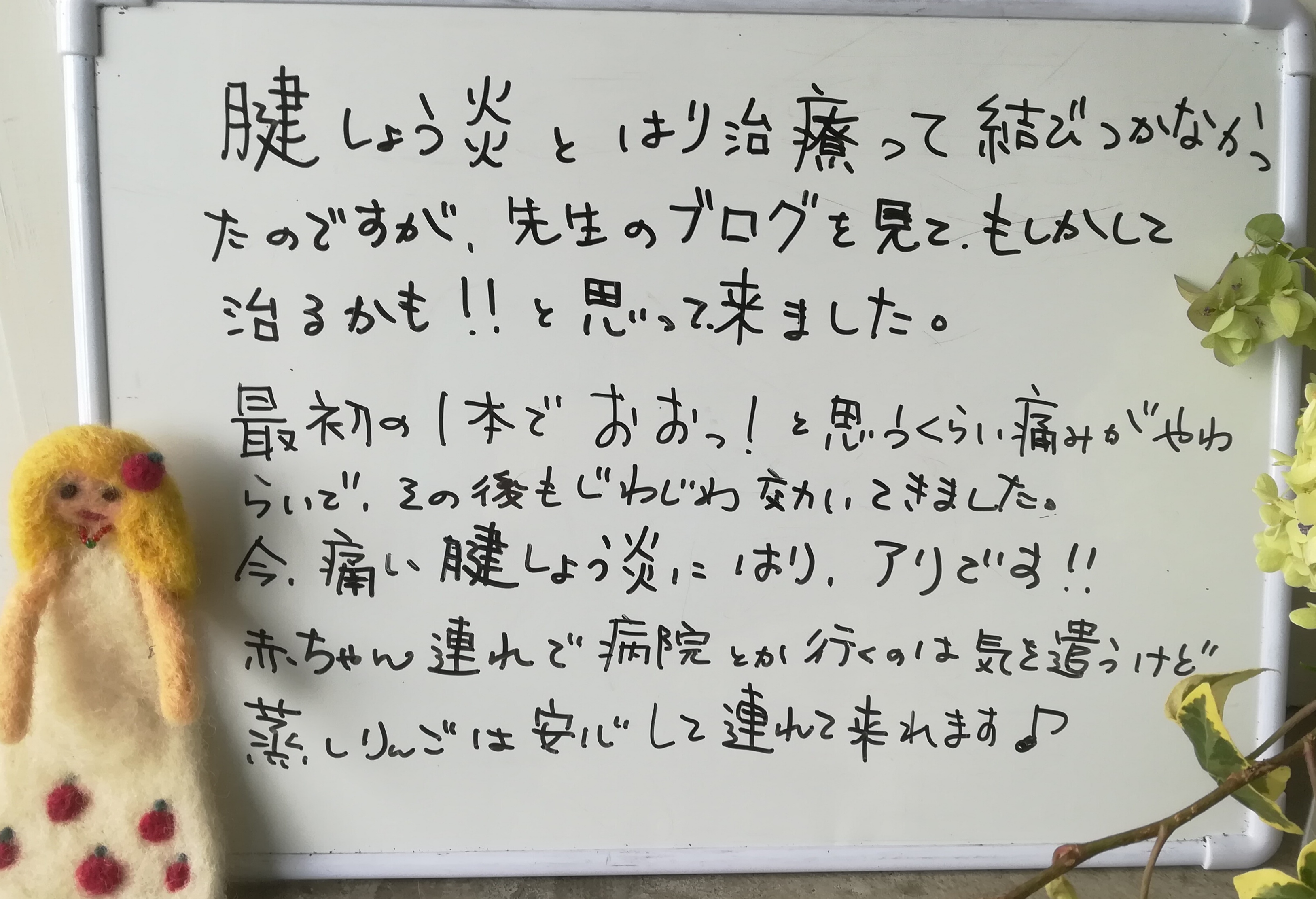 福岡鍼灸の感想りんごの鍼灸