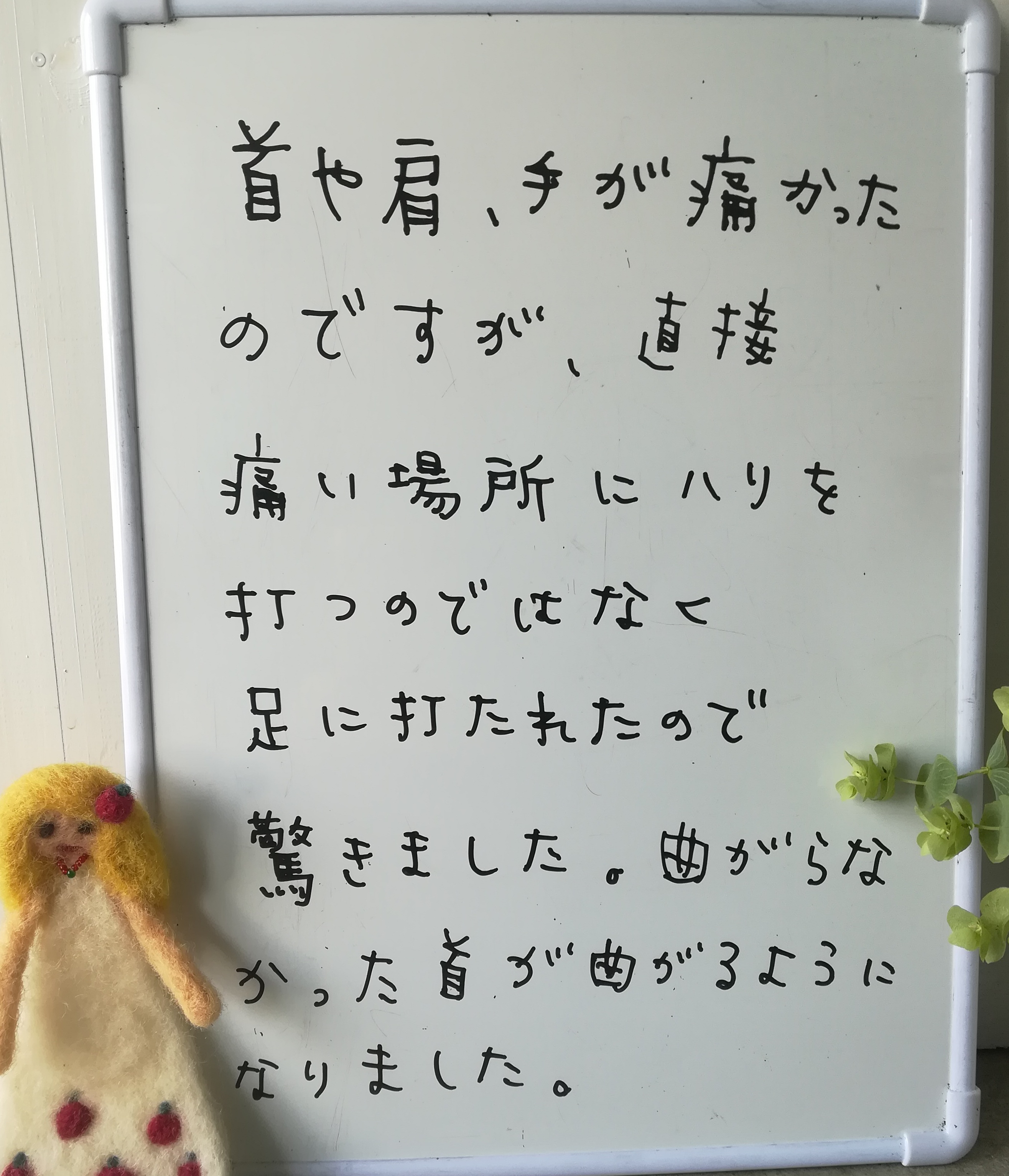 福岡鍼灸の感想りんごの鍼灸